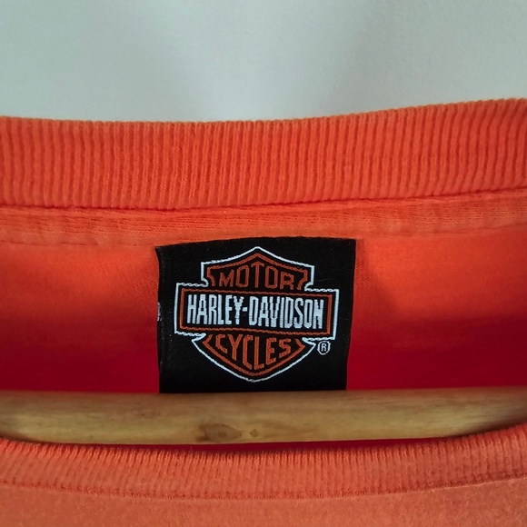 2003 Harley Davidson T-Shirt (w/flames) - *Myrtle Beach, SC* (Back side) - Picture 4 of 11